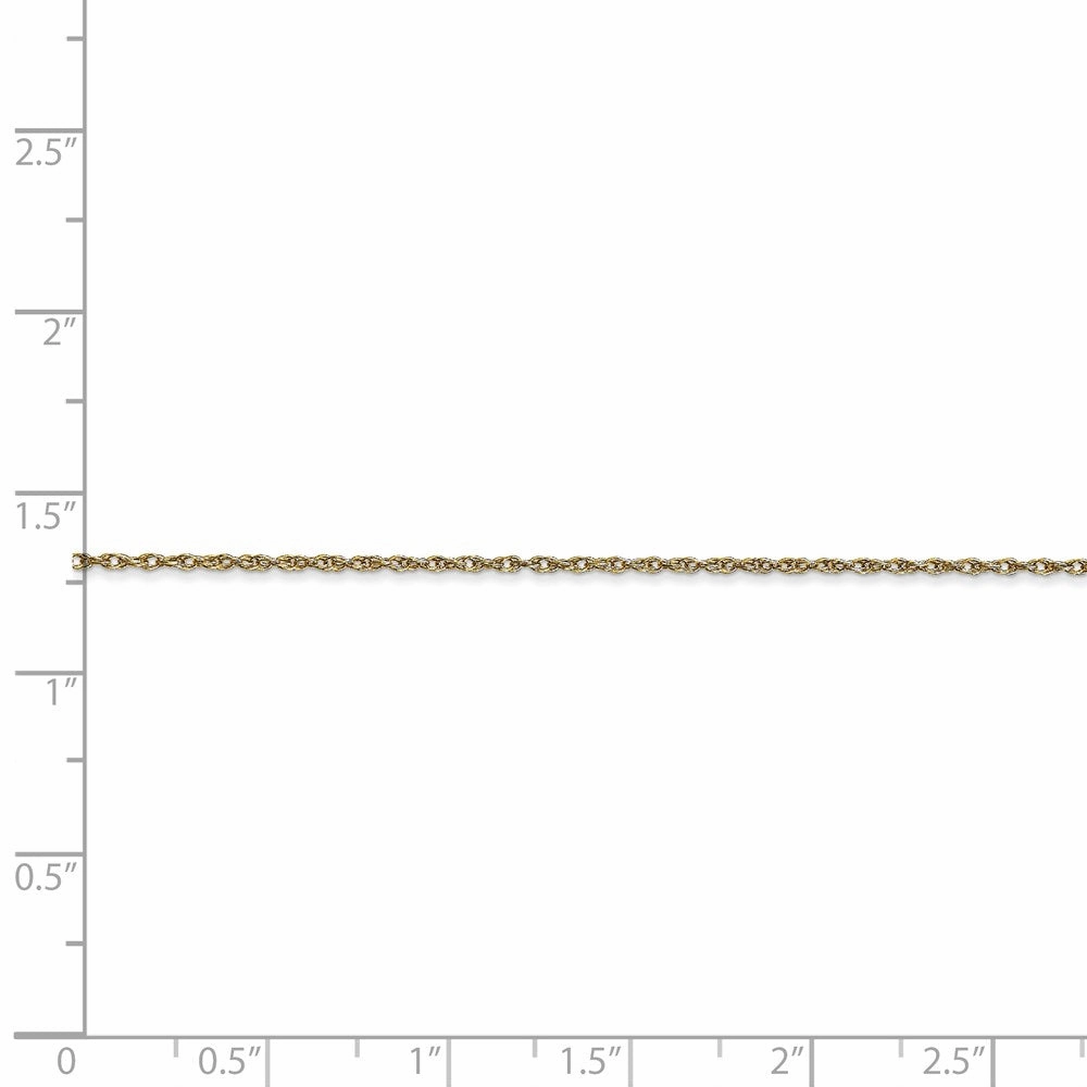 10k .95 mm Carded Cable Rope Chain | 10K8RY