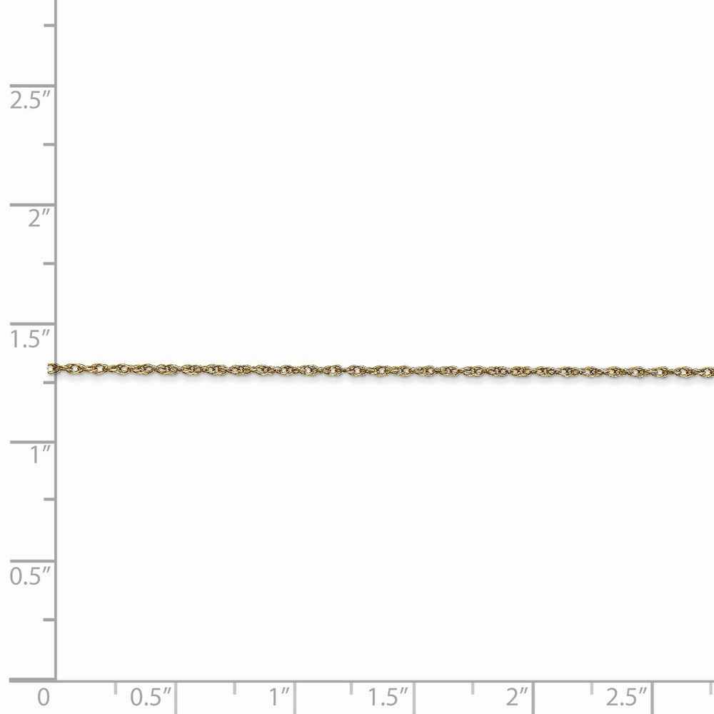 10k .95 mm Carded Cable Rope Chain | 10K8RY