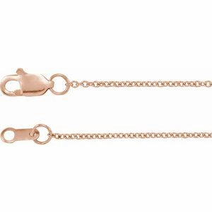 10K White 1 mm Cable 20" Chain