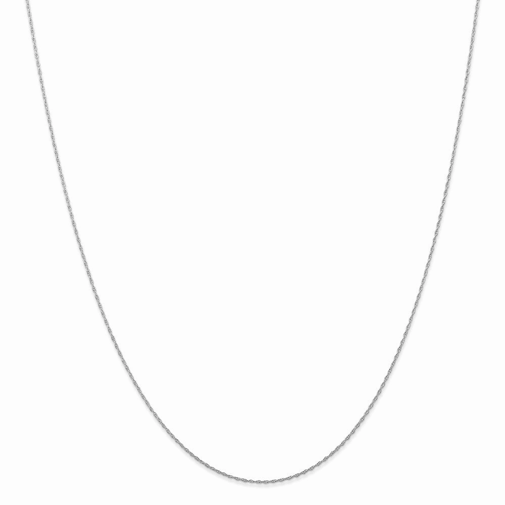 10k White Gold .5 mm Carded Cable Rope Chain | 10K5RW