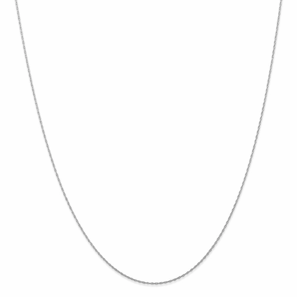 10k White Gold .5 mm Carded Cable Rope Chain | 10K5RW