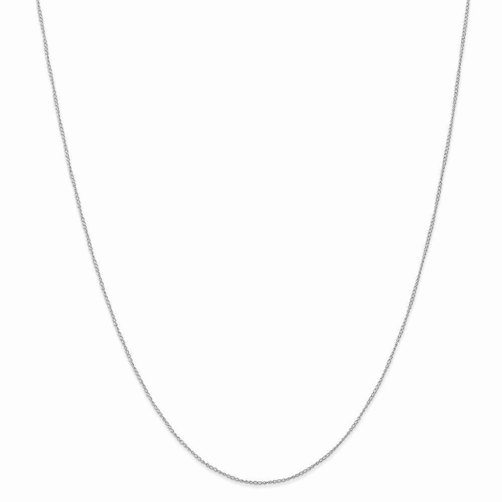 10k White Gold .5 mm Carded Curb Chain | 10K8CW