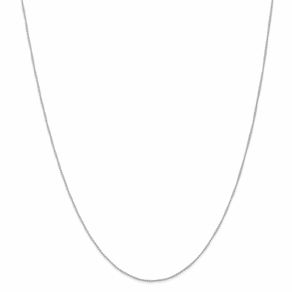10k White Gold .5 mm Carded Curb Chain | 10K8CW
