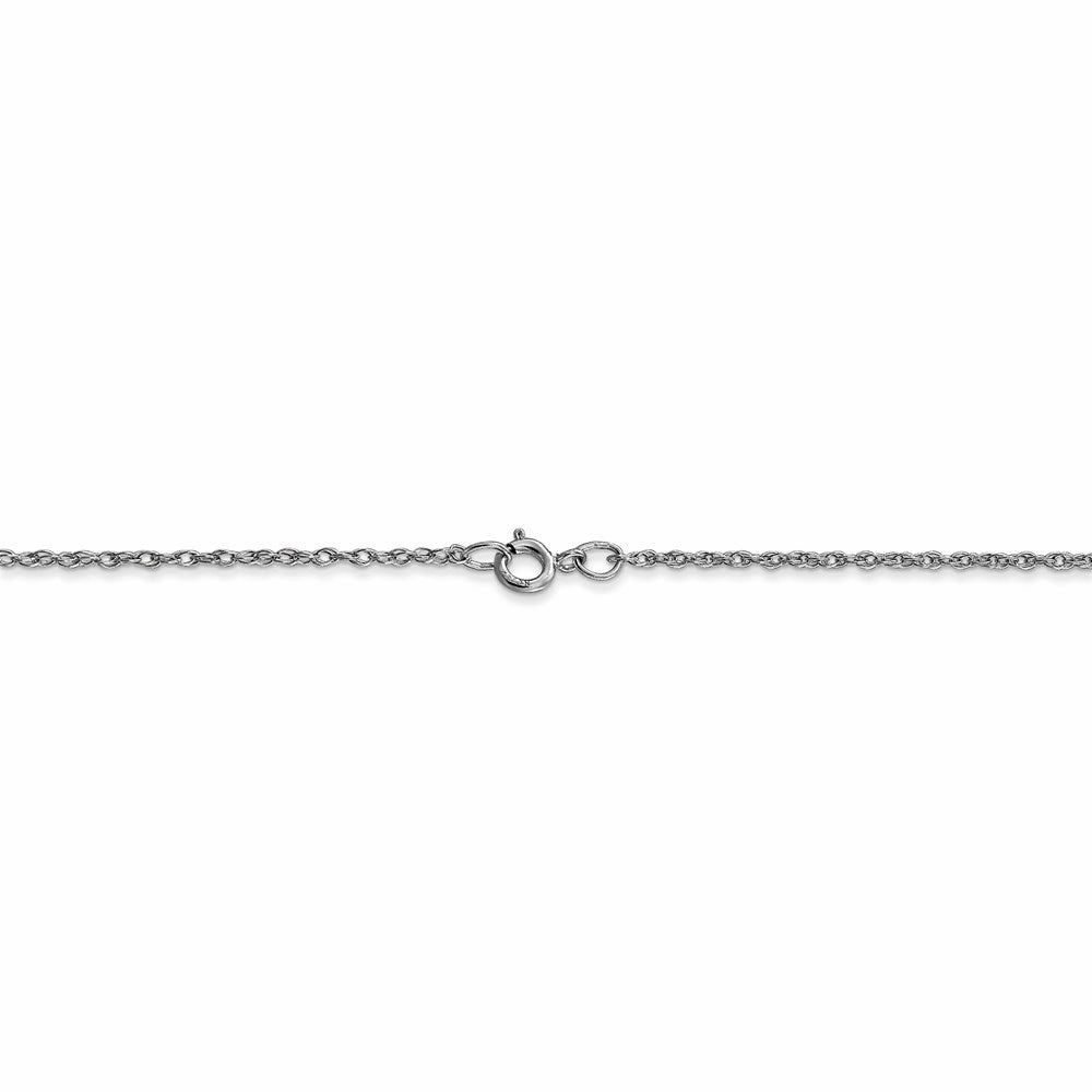10k White Gold .95 mm Carded Cable Rope Chain | 10K8RW