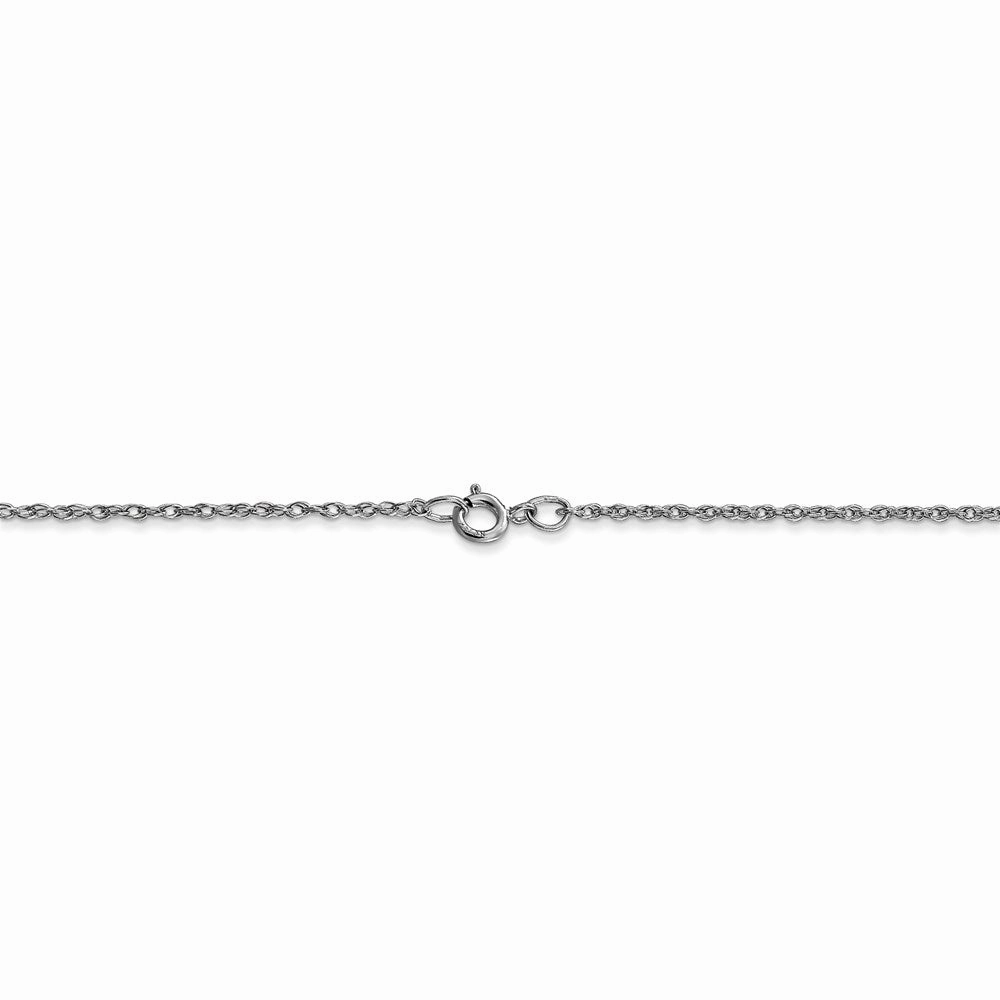 10k White Gold .95 mm Carded Cable Rope Chain | 10K8RW