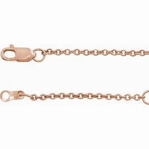 10K Yellow 1.5 mm Cable 16" Chain