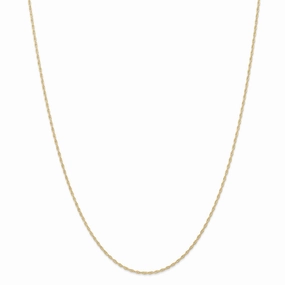 14K 1.15mm Carded Cable Rope Chain | 9RY