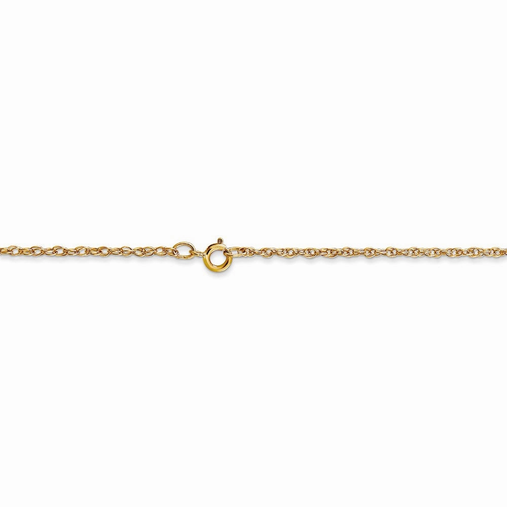 14K 1.15mm Carded Cable Rope Chain | 9RY