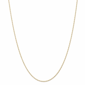 14K 1.15mm Carded Cable Rope Chain | 9RY