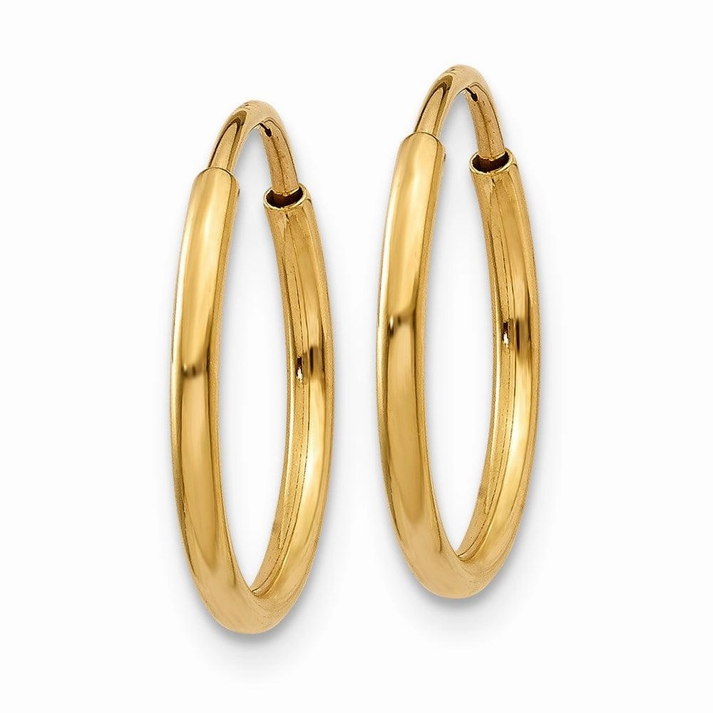 14k 1.25mm Endless Hoop Earring