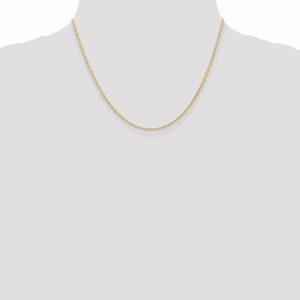14K 1.35mm Carded Cable Rope Chain | 10RY