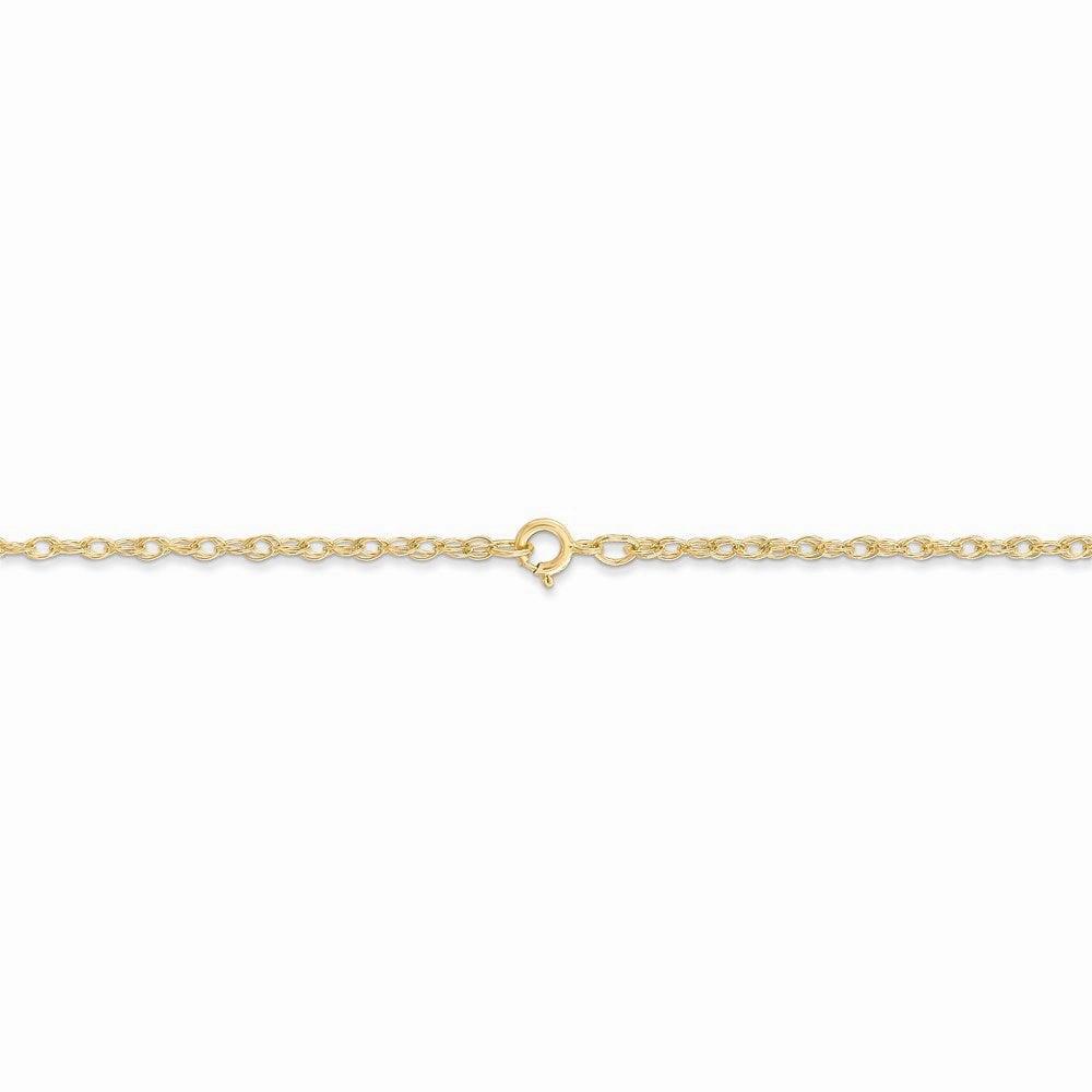 14K 1.35mm Carded Cable Rope Chain | 10RY