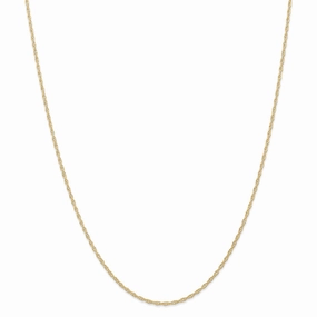 14K 1.35mm Carded Cable Rope Chain | 10RY