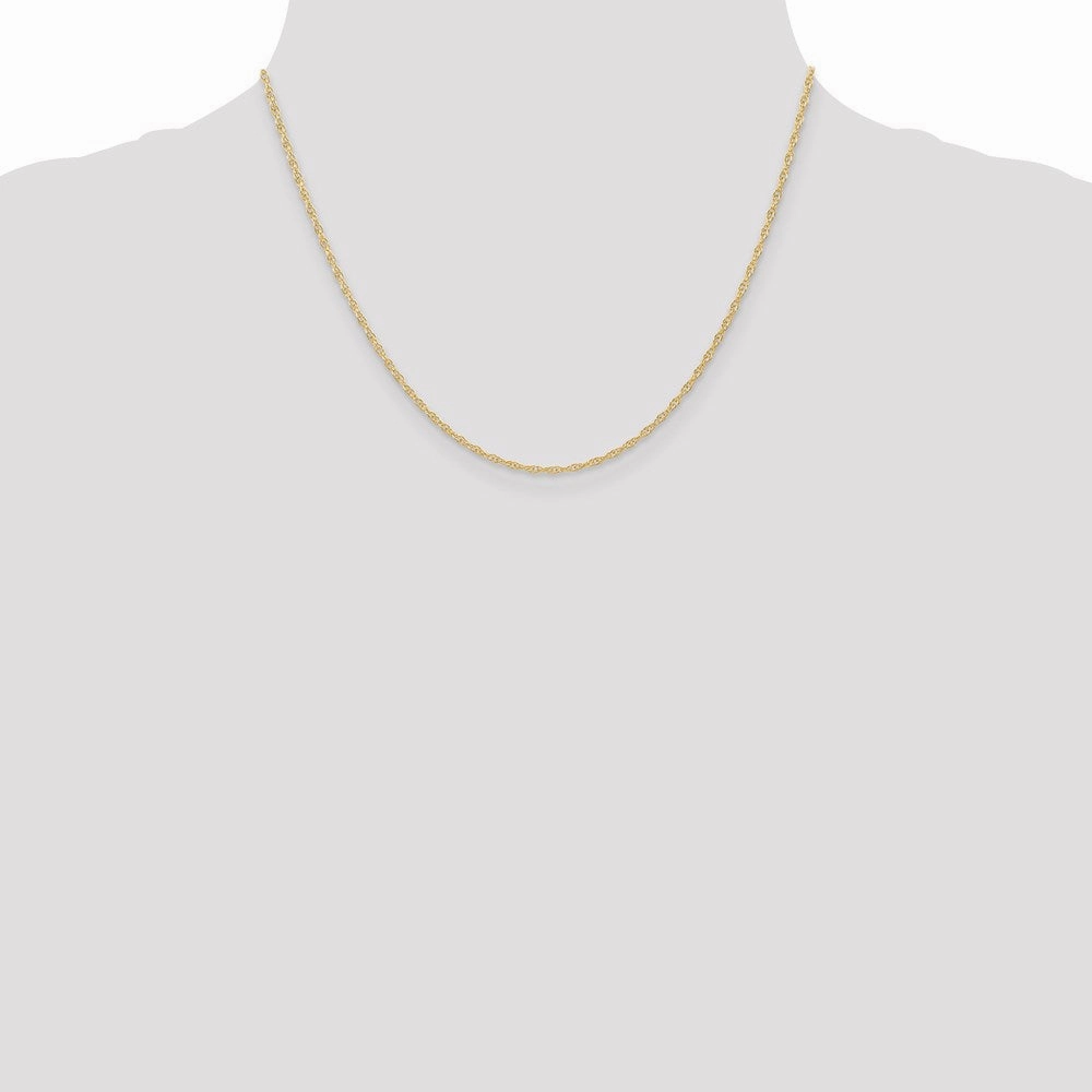 14K 1.35mm Carded Cable Rope Chain | 10RY