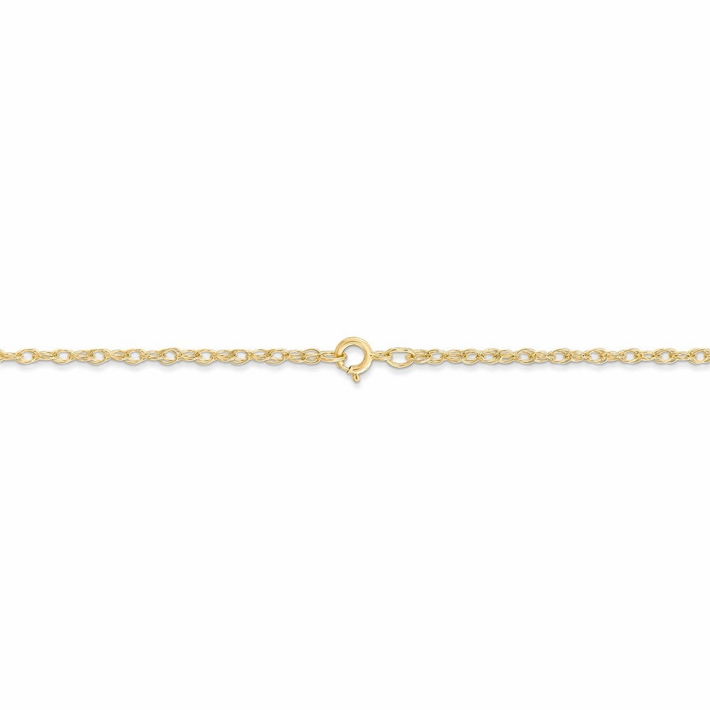14K 1.35mm Carded Cable Rope Chain | 10RY