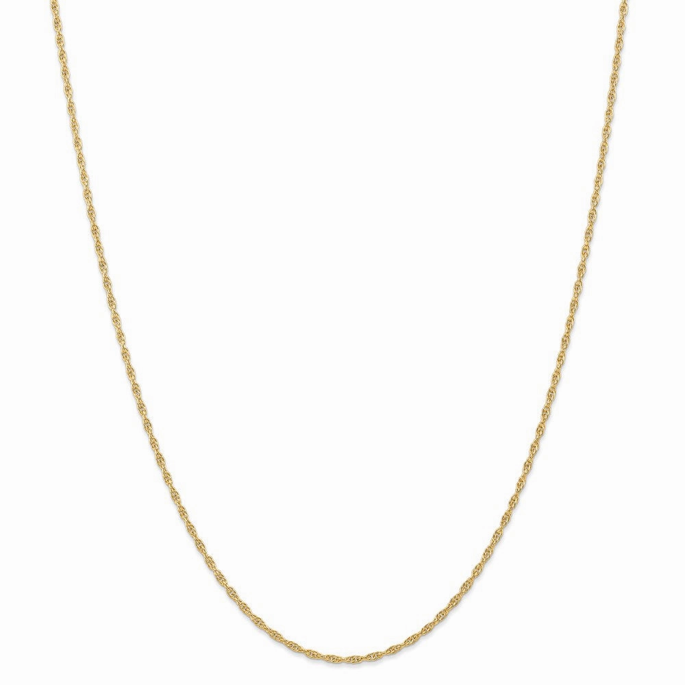 14K 1.55mm Carded Cable Rope Chain | 11RY