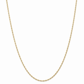 14K 1.55mm Carded Cable Rope Chain | 11RY