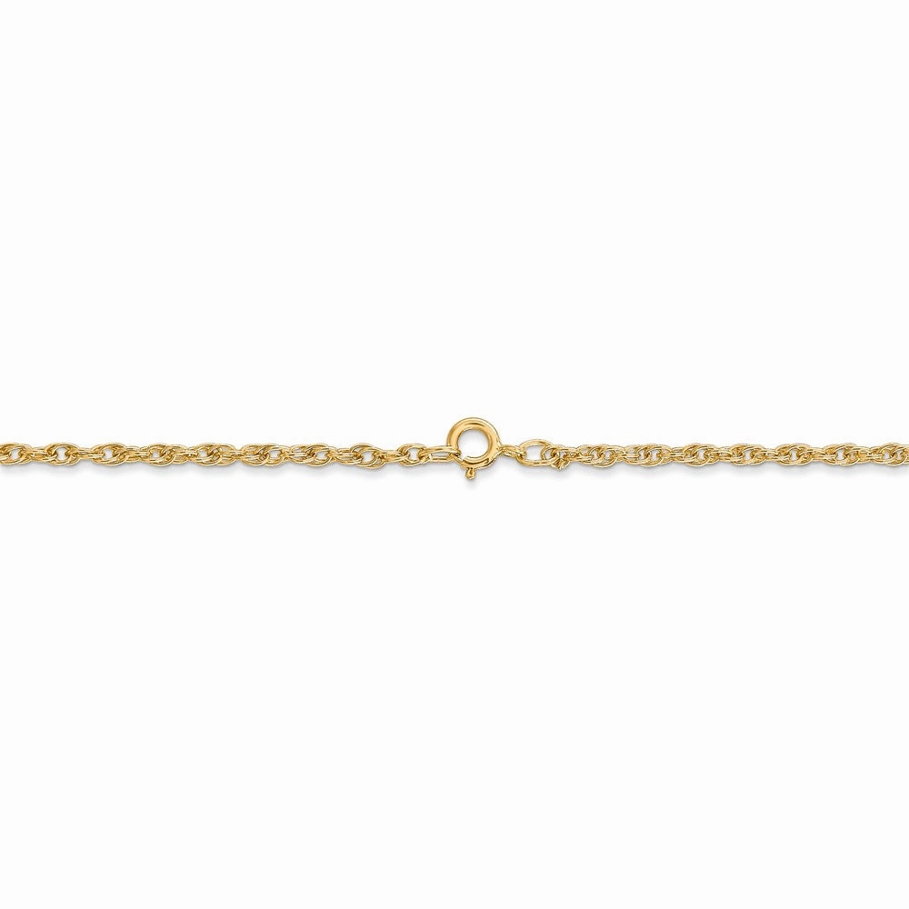 14K 1.55mm Carded Cable Rope Chain | 11RY