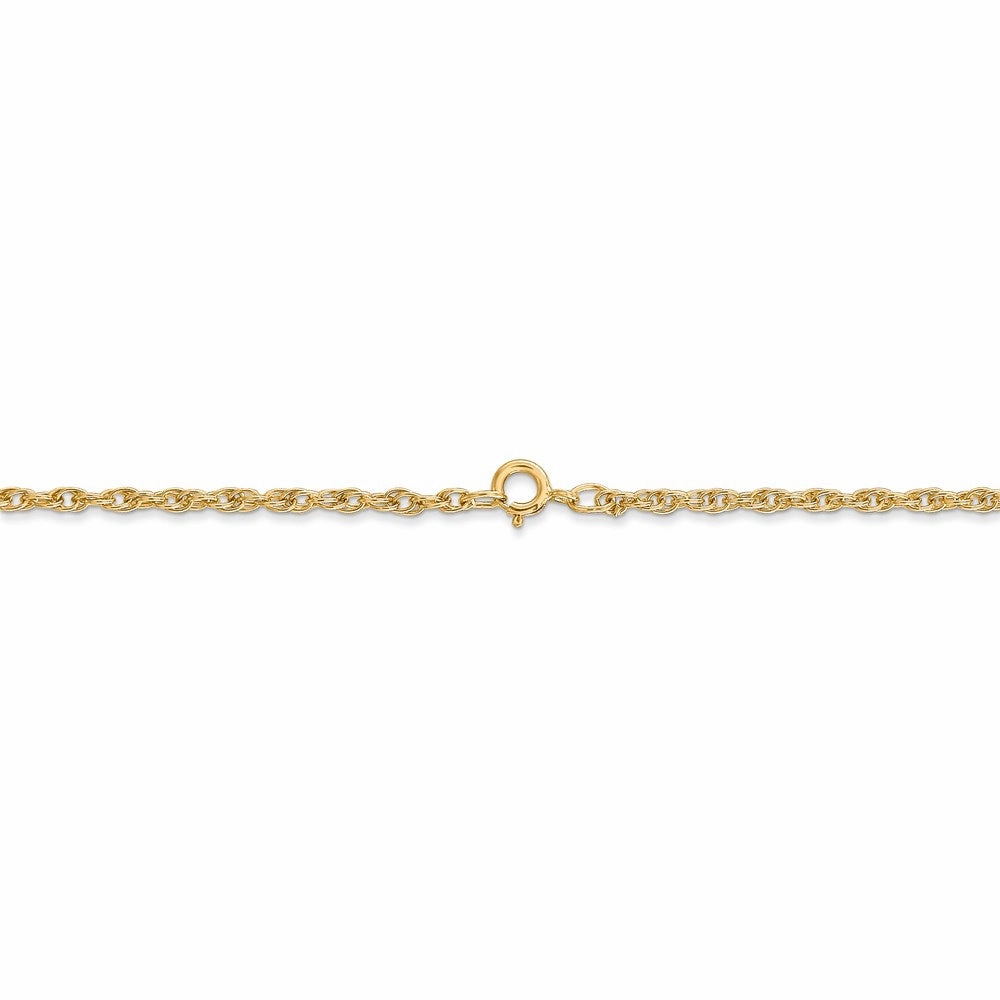 14K 1.55mm Carded Cable Rope Chain | 11RY