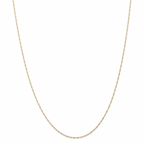 14k 1mm Singapore Chain (CARDED) | 10SY