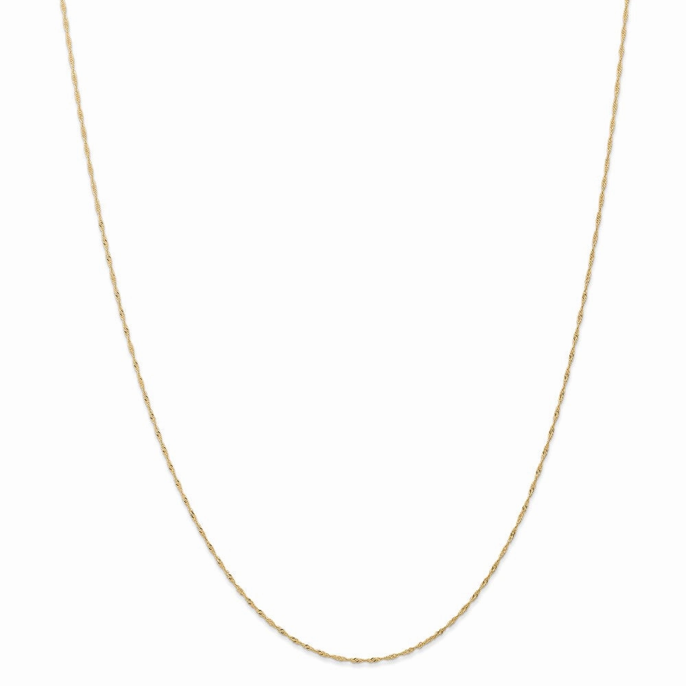 14k 1mm Singapore Chain (CARDED) | 10SY