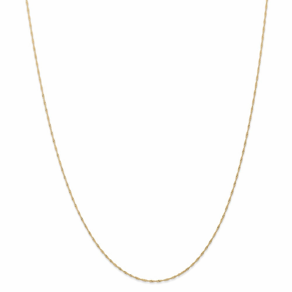 14k 1mm Singapore Chain (CARDED) | 10SY