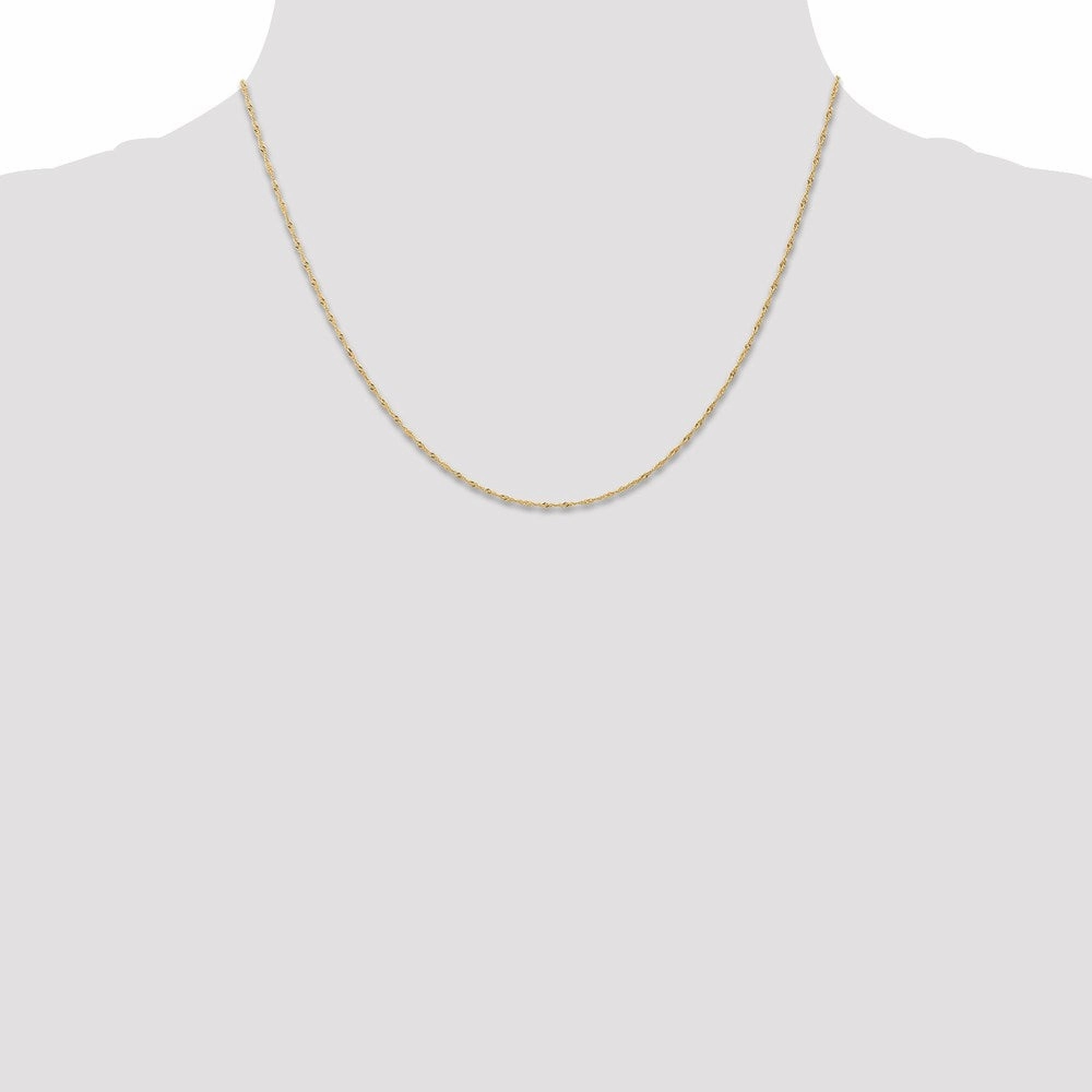 14k 1mm Singapore Chain (CARDED) | 10SY