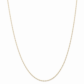 14k 1mm Singapore Chain (CARDED) | 10SY