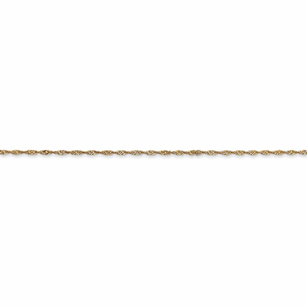 14k 1mm Singapore Chain (CARDED) | 10SY