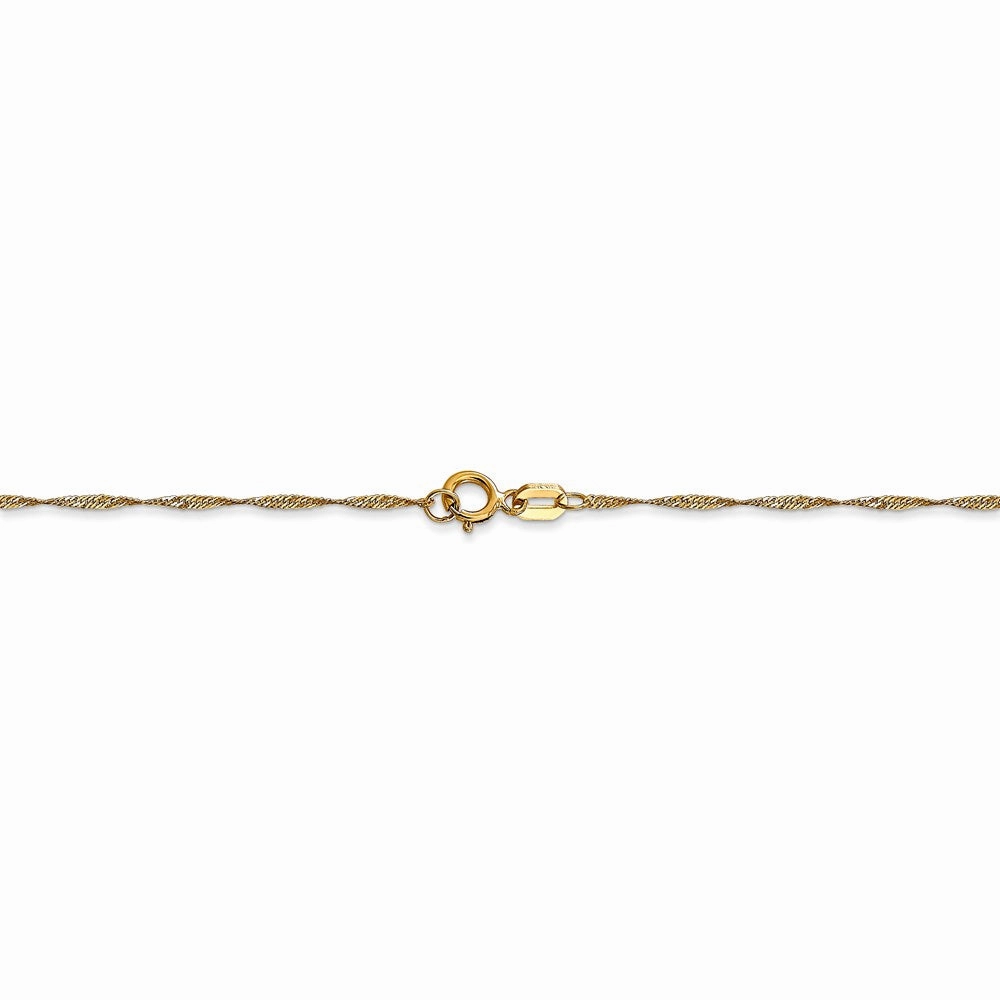 14k 1mm Singapore Chain (CARDED) | 10SY
