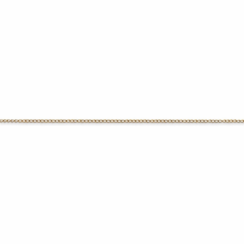 14k .42 mm Carded Curb Chain | 6CY