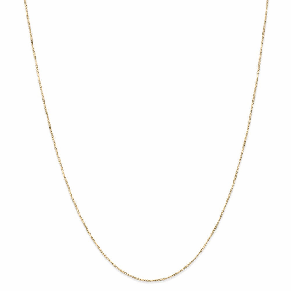 14k .5 mm Carded Curb Chain | 8CY