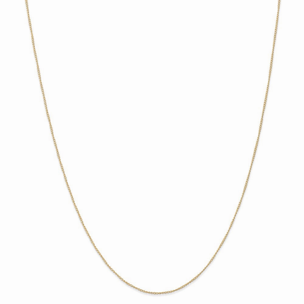 14k .5 mm Carded Curb Chain | 8CY