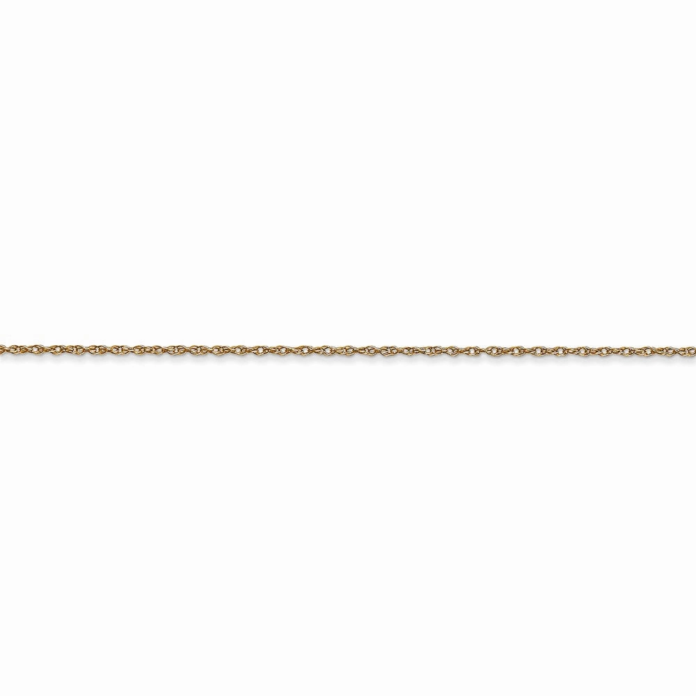 14k .6 mm Carded Cable Rope Chain | 6RY
