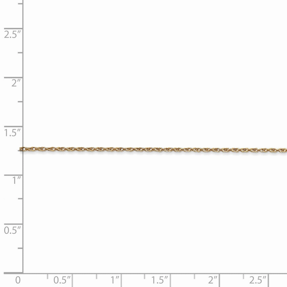 14k .7 mm Carded Cable Rope Chain | 7RY