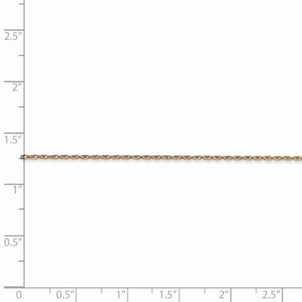 14k .7 mm Carded Cable Rope Chain | 7RY
