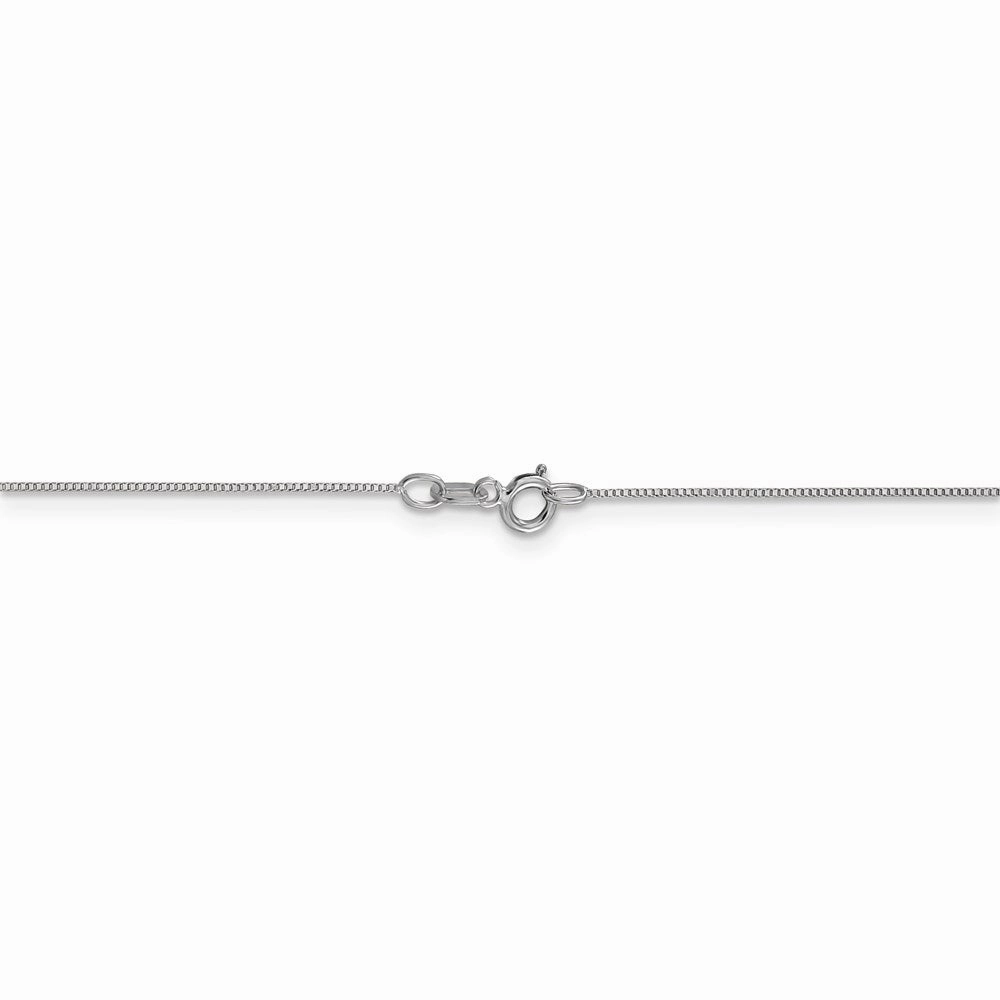 14k Carded WG .5mm Box Chain(CARDED) | 5BW