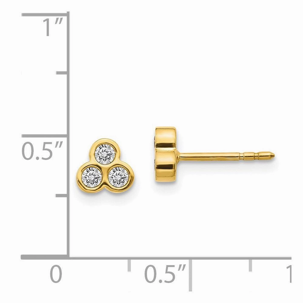 14k Diamond Earrings