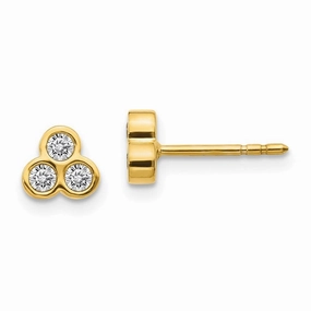 14k Diamond Earrings