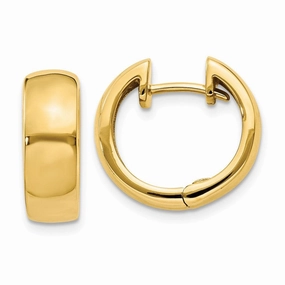 14k Hinged Hoop Earrings