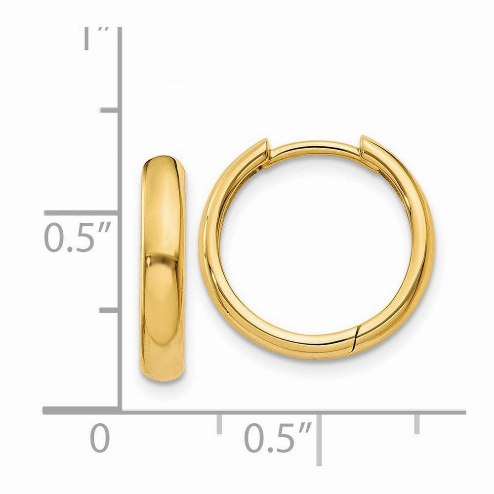 14k Hinged Hoop Earrings
