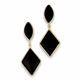 14k Onyx Dangle Earrings