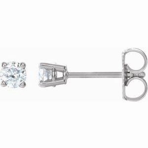 14K Rose 1 CTW Natural Diamond Stud Earrings