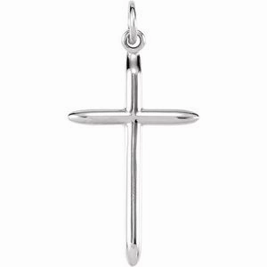 14K Rose 25.7x14 mm Cross Pendant
