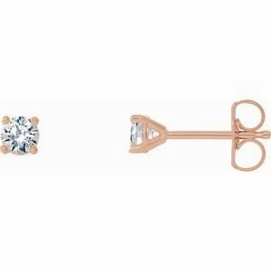 14K Rose 2 CTW Natural Diamond Cocktail-Style Earrings