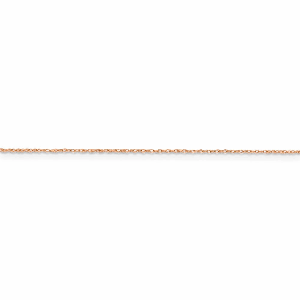14k Rose Gold .5 mm Cable Rope Chain | PEN324