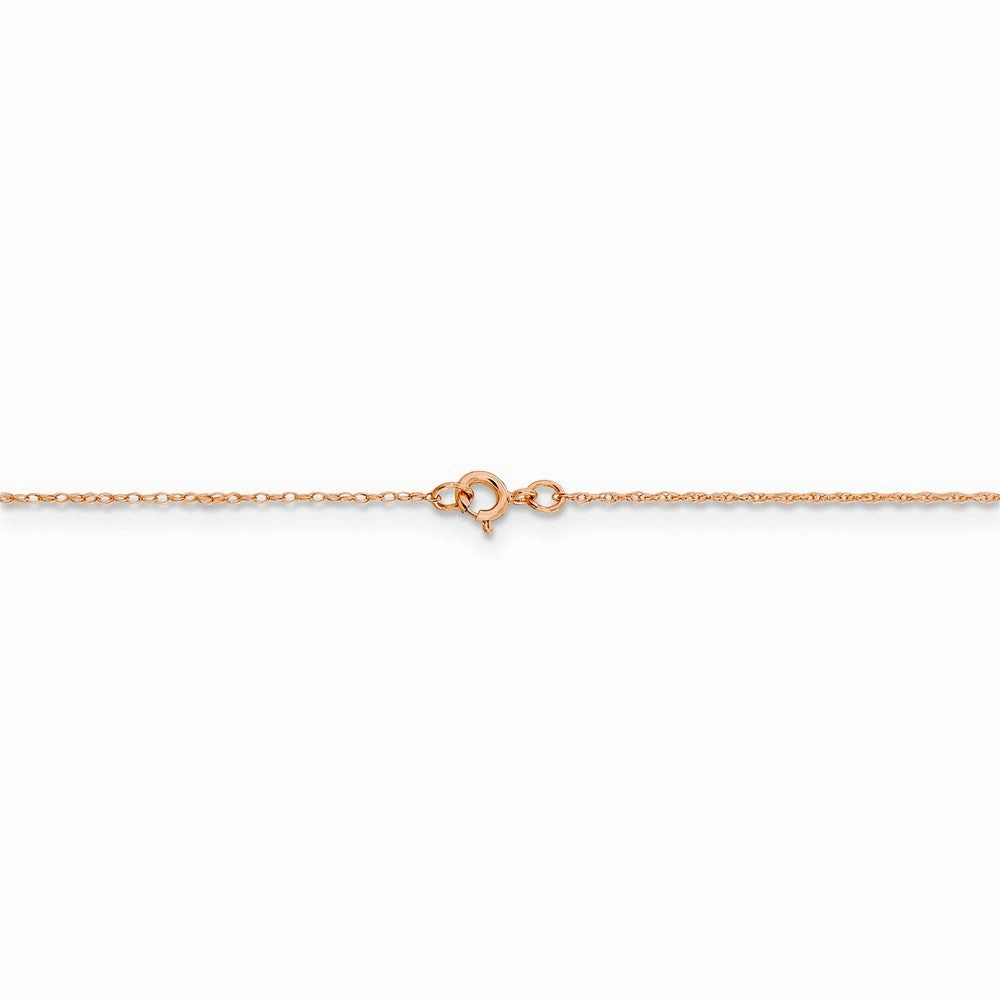 14k Rose Gold .5 mm Cable Rope Chain | PEN324