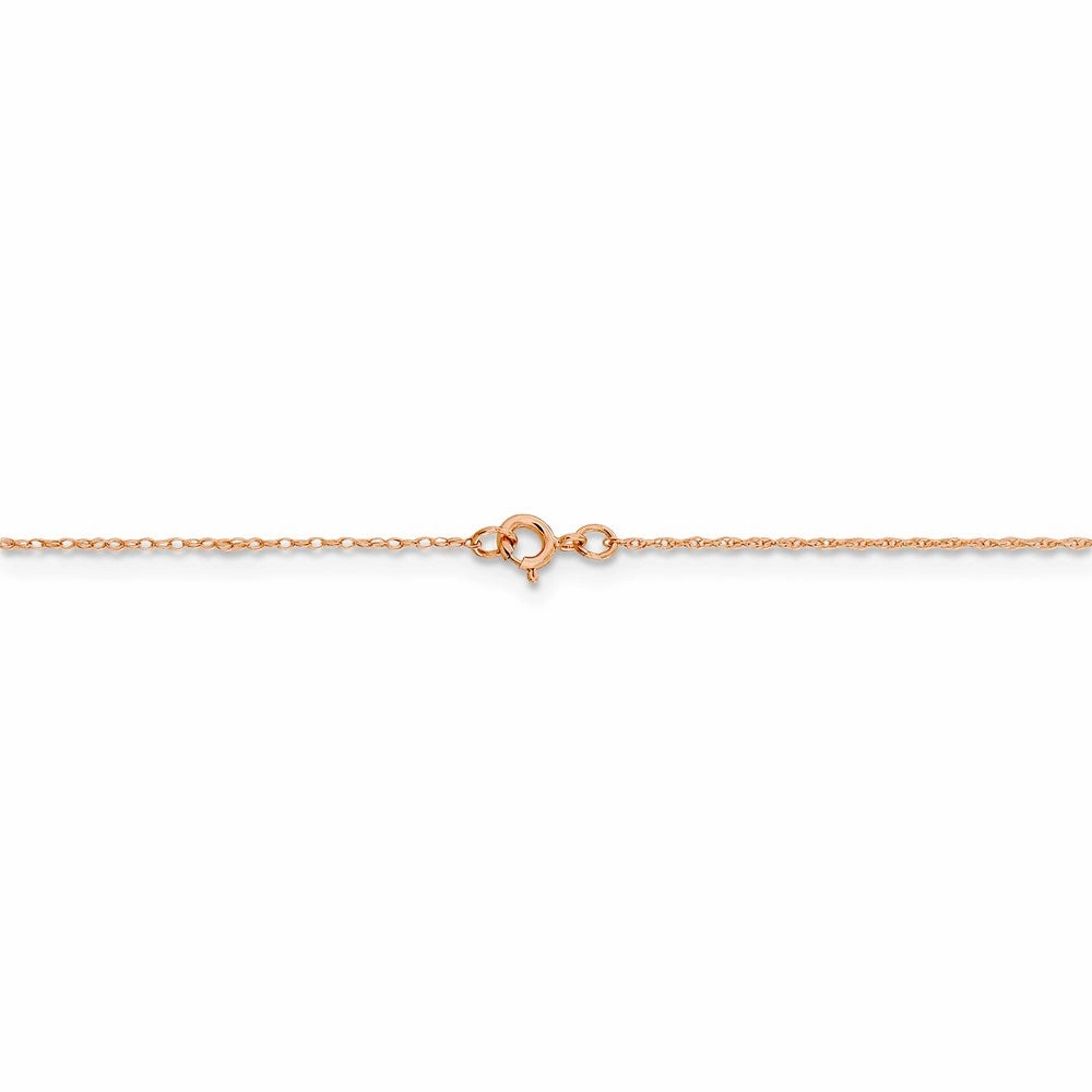 14k Rose Gold .5 mm Cable Rope Chain | PEN324