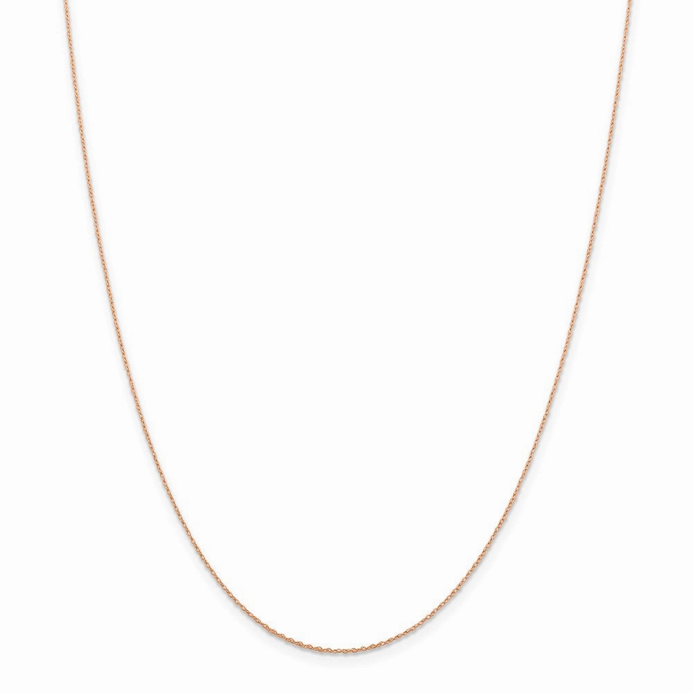 14k Rose Gold .5 mm Cable Rope Chain | PEN324