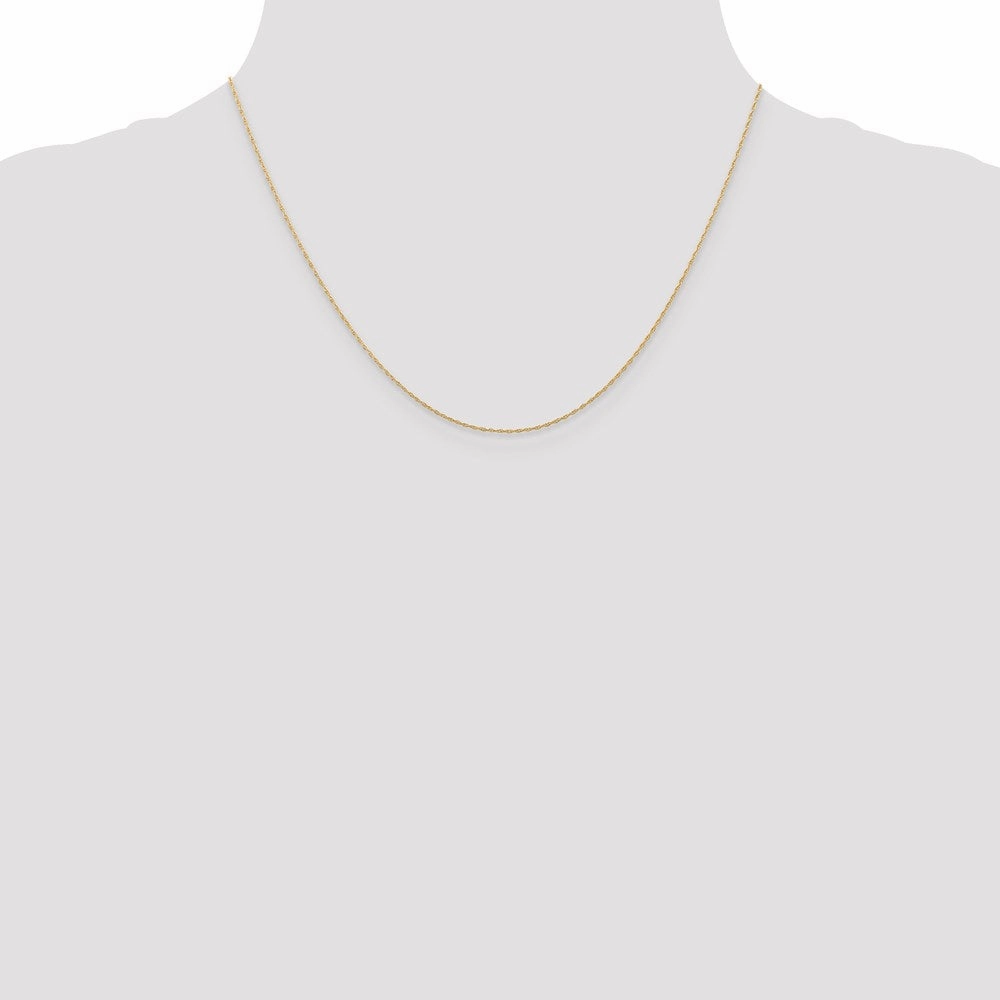 14k Rose Gold .5 mm Cable Rope Chain (CARDED) | 5RR